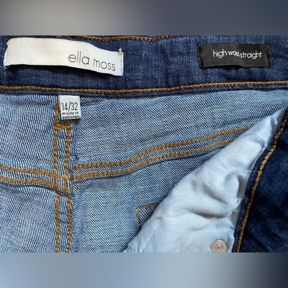 Ella Moss Ankle High Waist Straight Leg Slim-Fitting jeans 27-inch ankle… - Picture 9 of 13